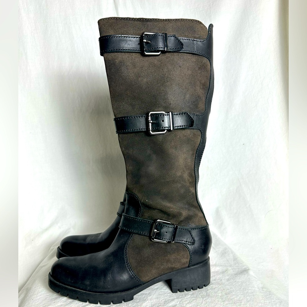 Karl Lagerfeld Sued Leather Boot